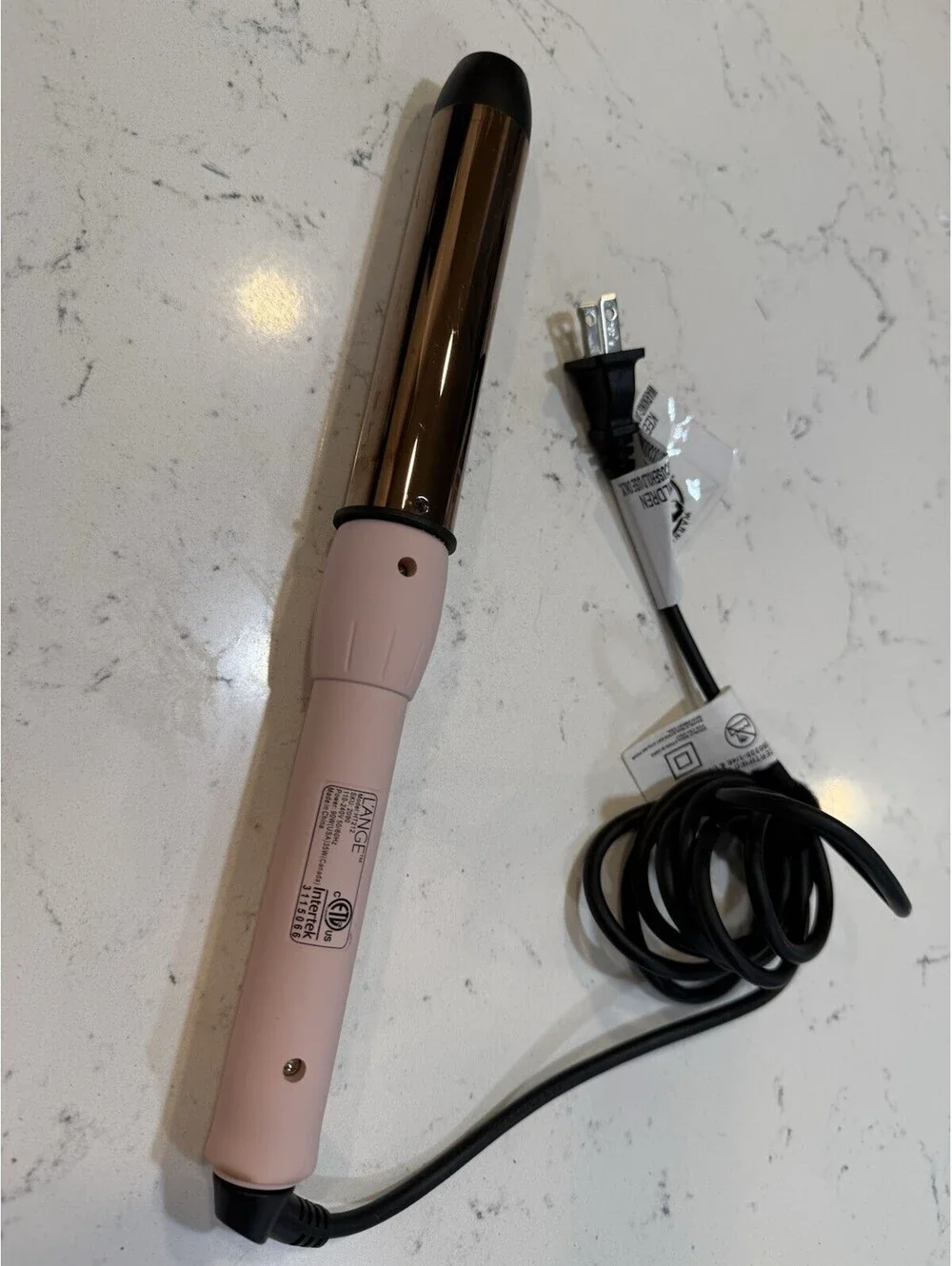 Lange Curling Wand Model HT212 Tested Working Pink Handle Heats Up To 430
